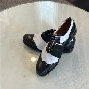 RARE BN Bobby Jones Classic Black and White Men's Gof Shoes